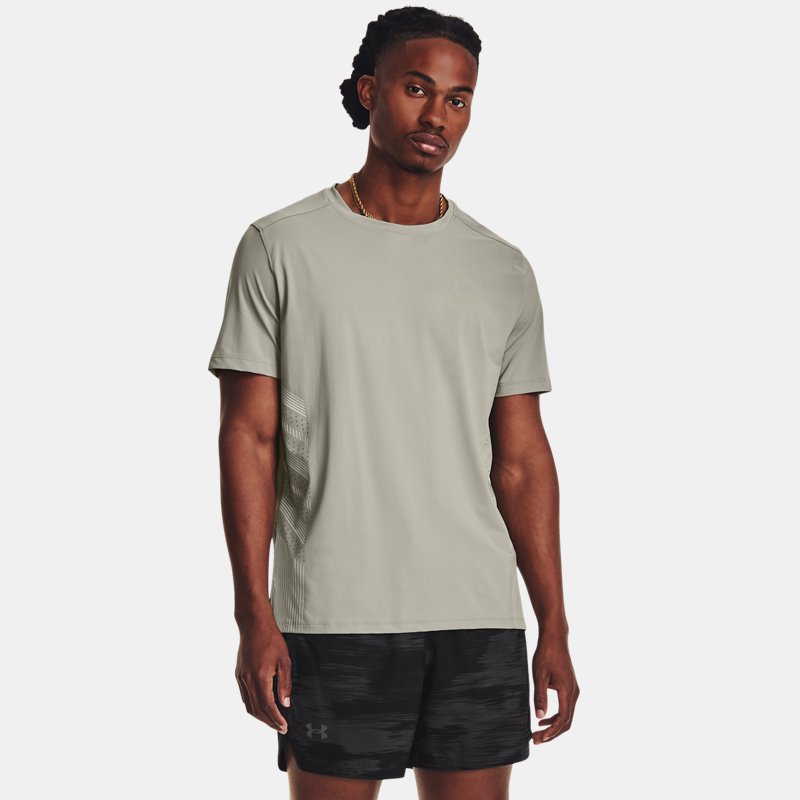 Men's  Under Armour  Iso-Chill Laser Heat Short Sleeve Grove Green / Olive Tint / Reflective S